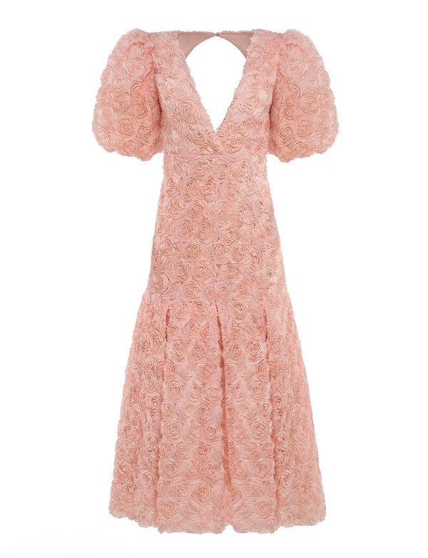 Simona Flora 3D Roses Dress