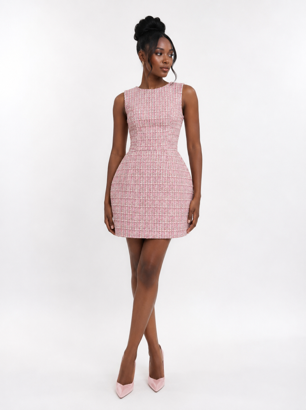 Pink Mini Skater Dress