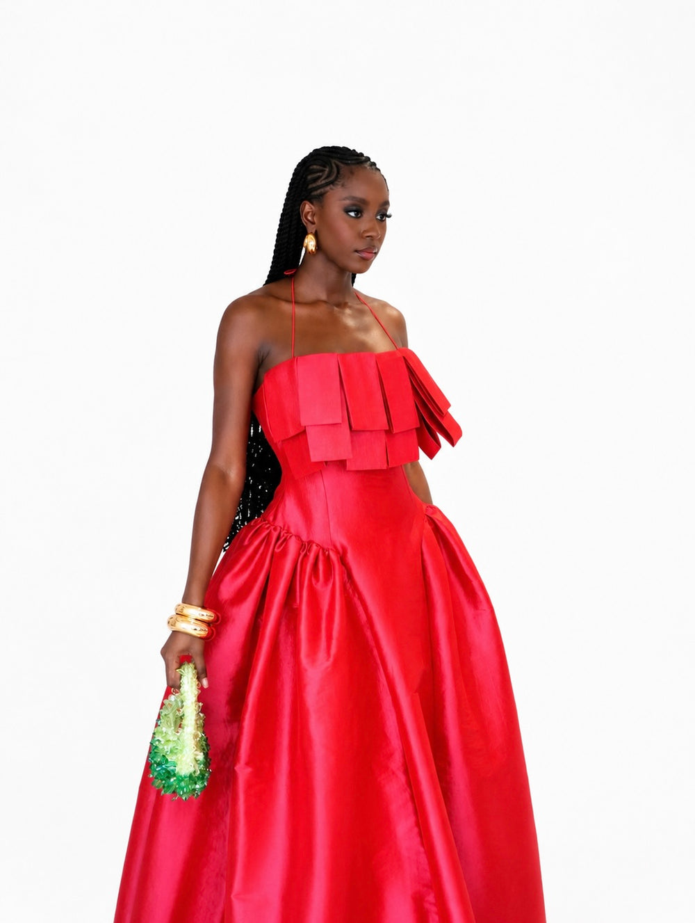Makarios Midi Dress – Raspberry