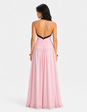 Carolina Halt Maxi Dress