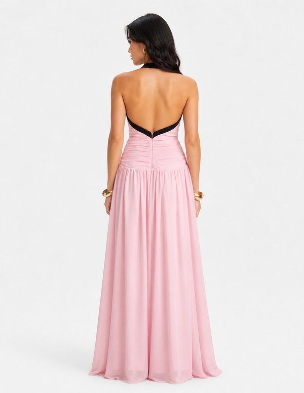 Carolina Halt Maxi Dress