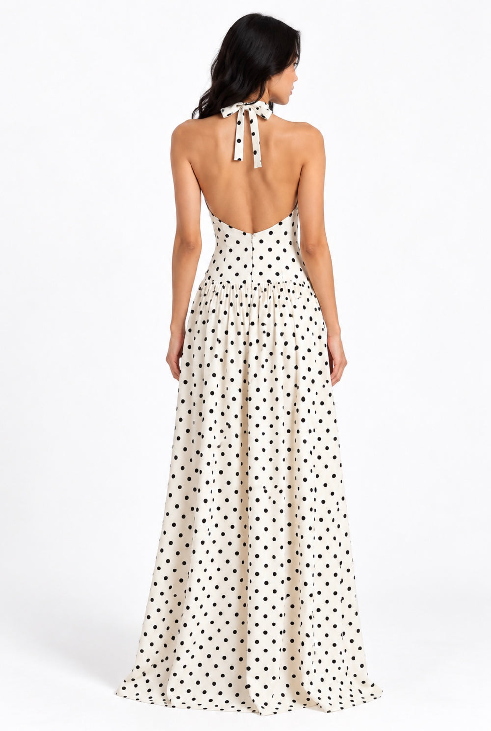 The Amélie Polka Dot Maxi Dress by Ciar – front